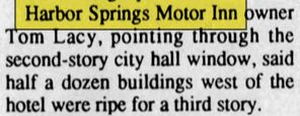 Best Western Of Harbor Springs (Harbor Springs Motor Lodge, Harbor Springs Motor Inn) -  Apr 1993 Article